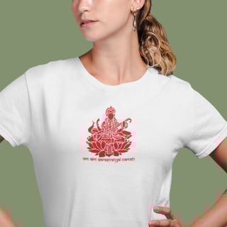Camiseta de Yoga - Saraswati Navaratri Shakti Tradicional