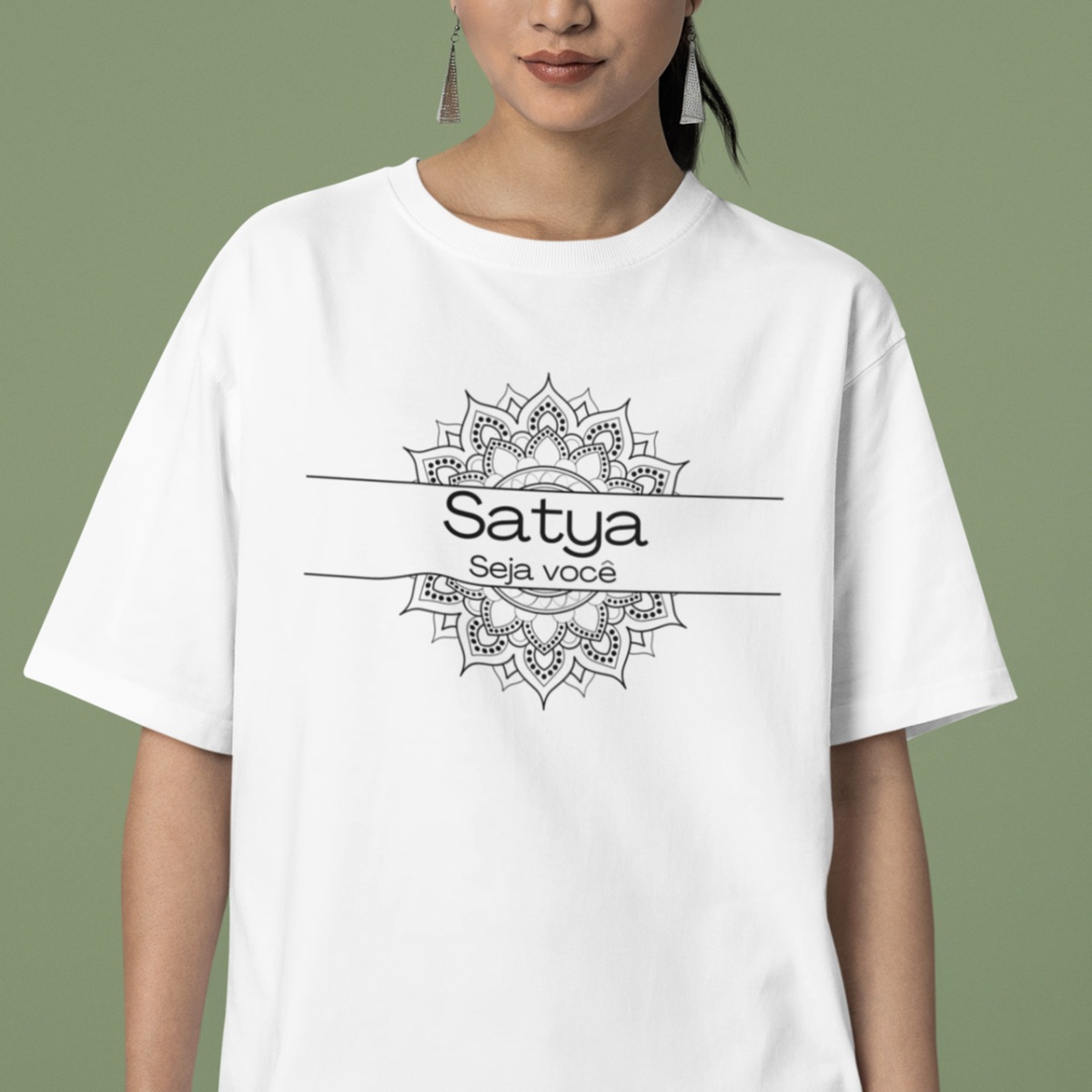 Camiseta Yoga Oversized Satya – Viva Sua Verdade