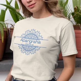 Camiseta Yoga Tradicional Algodão Pima Aparigraha, Liberte o que Não te Serve