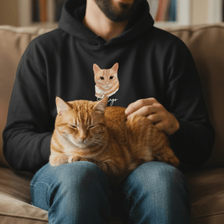 Moletom Canguru Personalizado Ilustração Desenho da Foto 1 PET