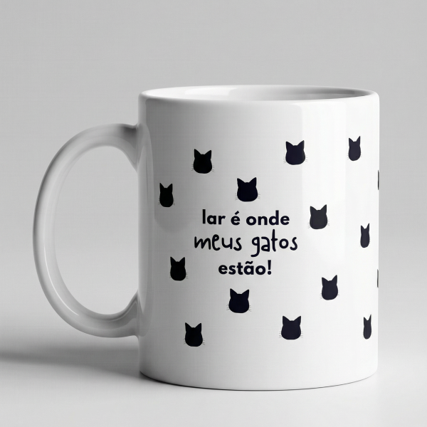 Caneca meus gatos