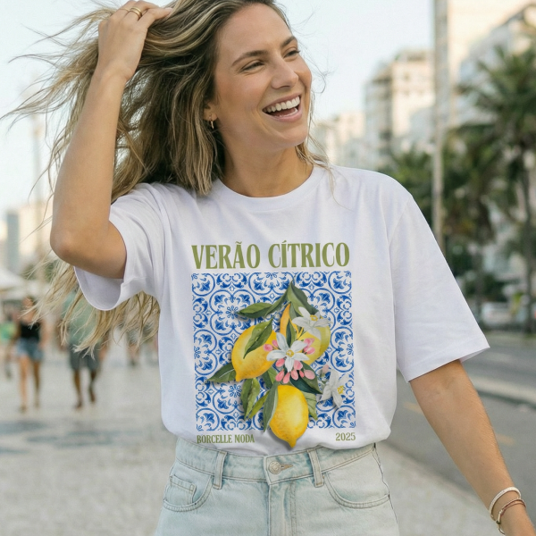 Camiseta Tshirt Verão Citríco