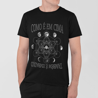 Camiseta Cubo de Metatron (Unissex)
