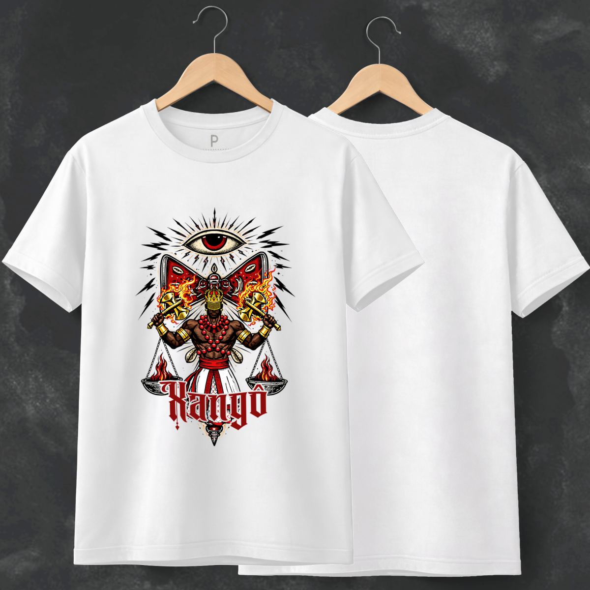 Camiseta Justiça de Xangô - Cores Claras