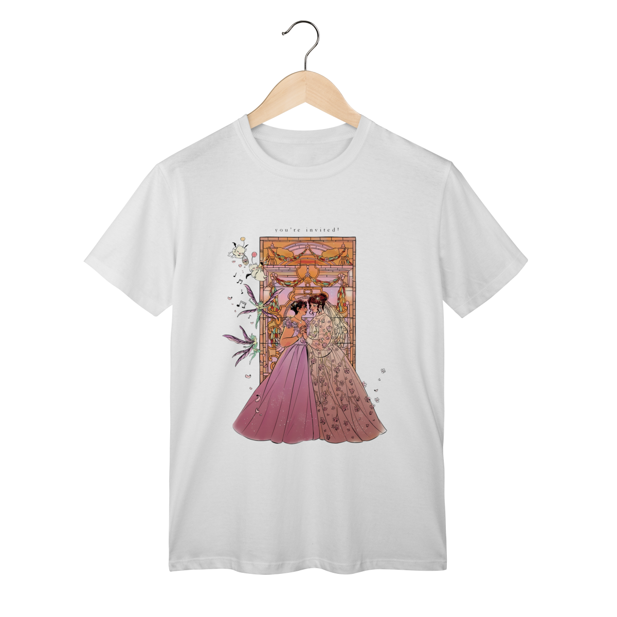 Nome do produto: Camiseta Floral Wedding