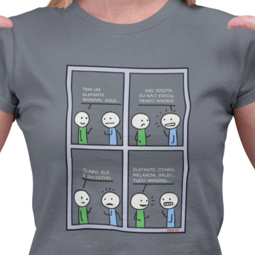 Invisível (baby look em algodão peruano)