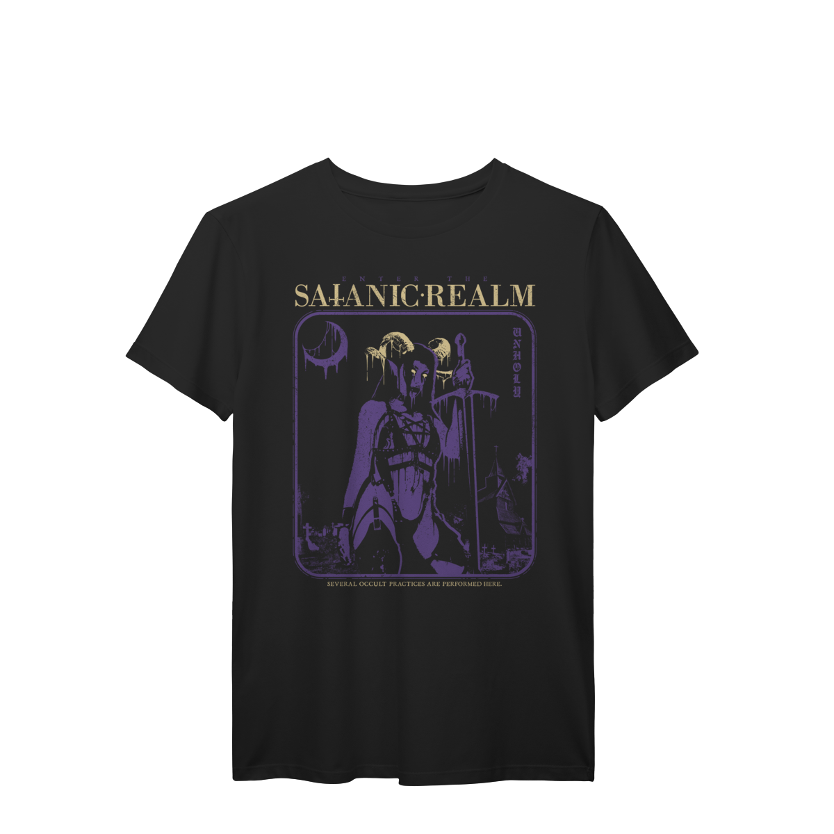 Nome do produto: Camiseta Manga Curta SATANIC REALM