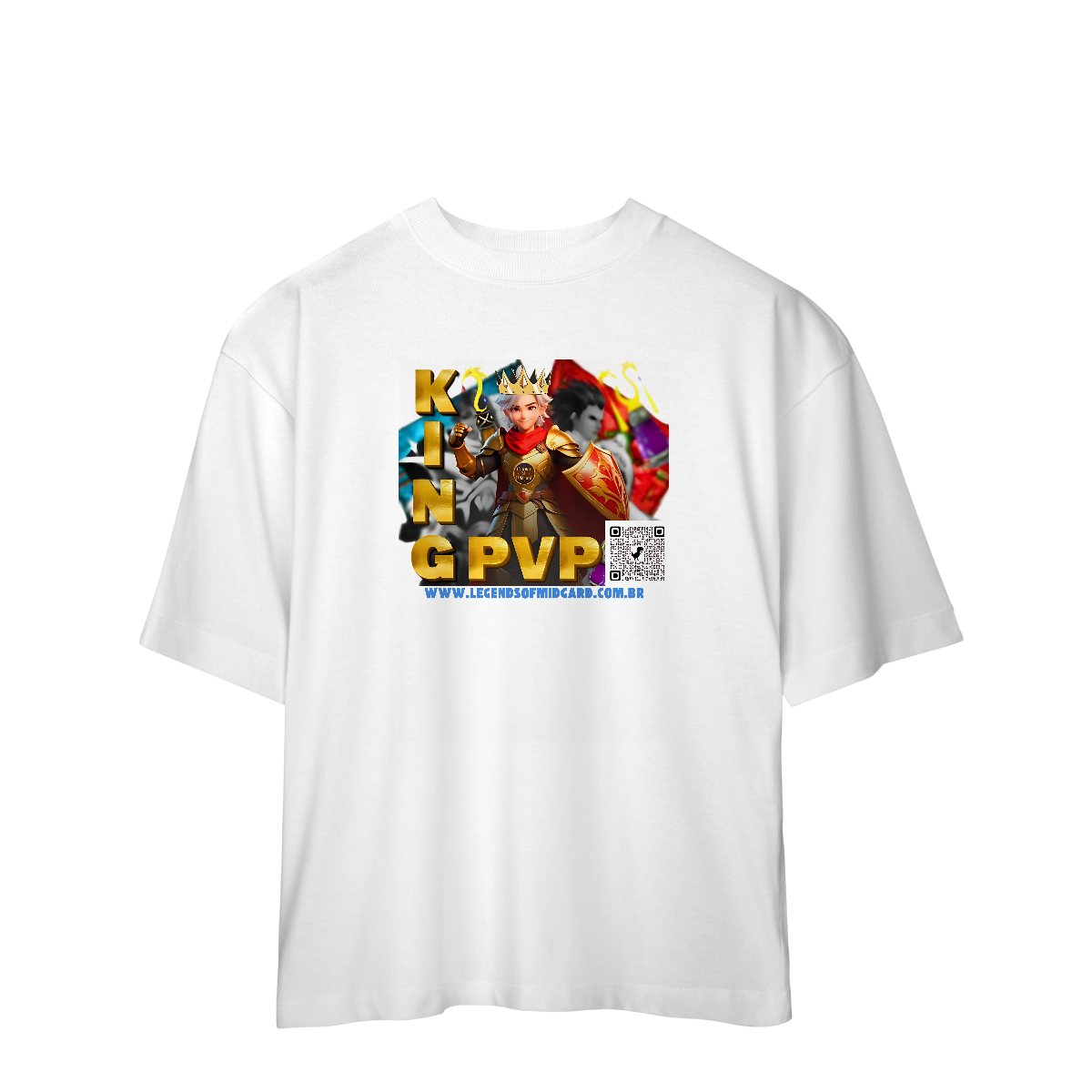 Camiseta Oversized - Coleção Rei do PVP de Midgard