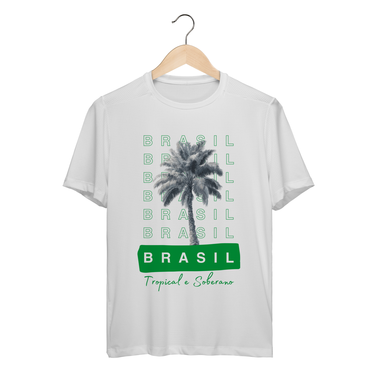 camiseta sport Dry UV  BRASIL Tropical e Soberano - PALMEIRA