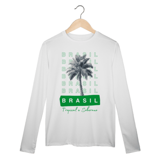 Dry UV manga longa BRASIL Tropical e Soberano - PALMEIRA
