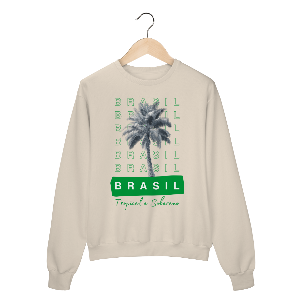 moletom BRASIL Tropical e Soberano - PALMEIRA