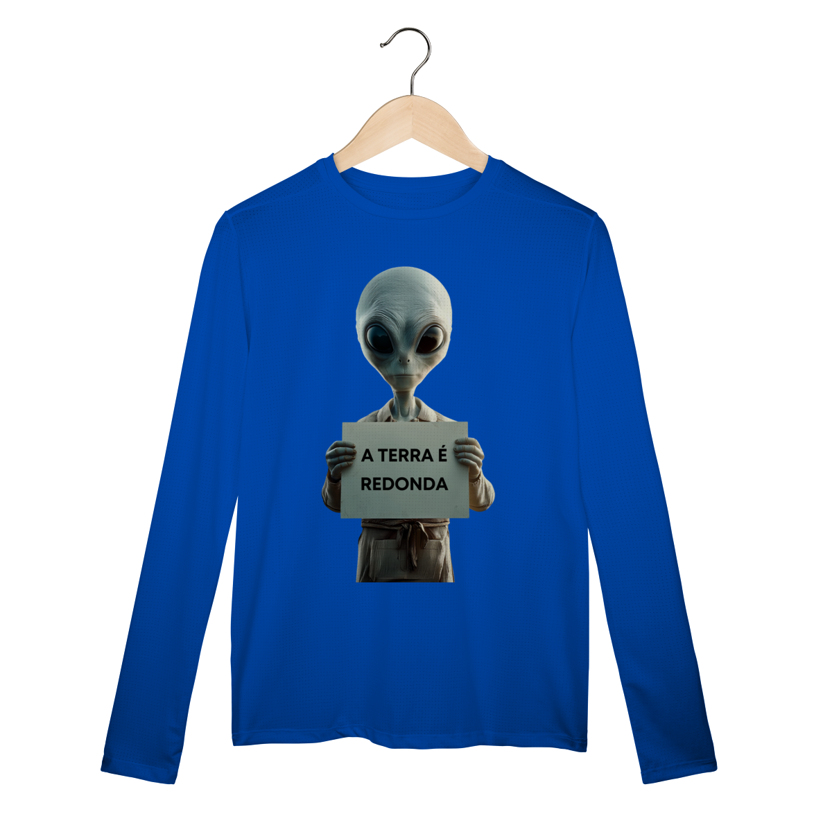 Dry UV manga longa A TERRA É REDONDA