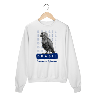 moletom BRASIL Tropical e Soberano - PAPAGAIO