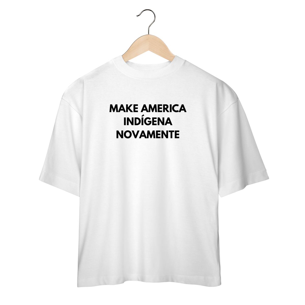oversized MAKE AMERICA INDÍGENA NOVAMENTE