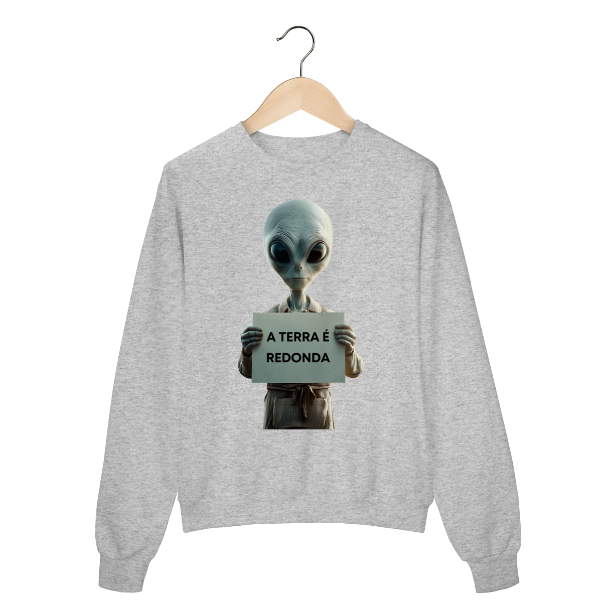 moletom A TERRA É REDONDA