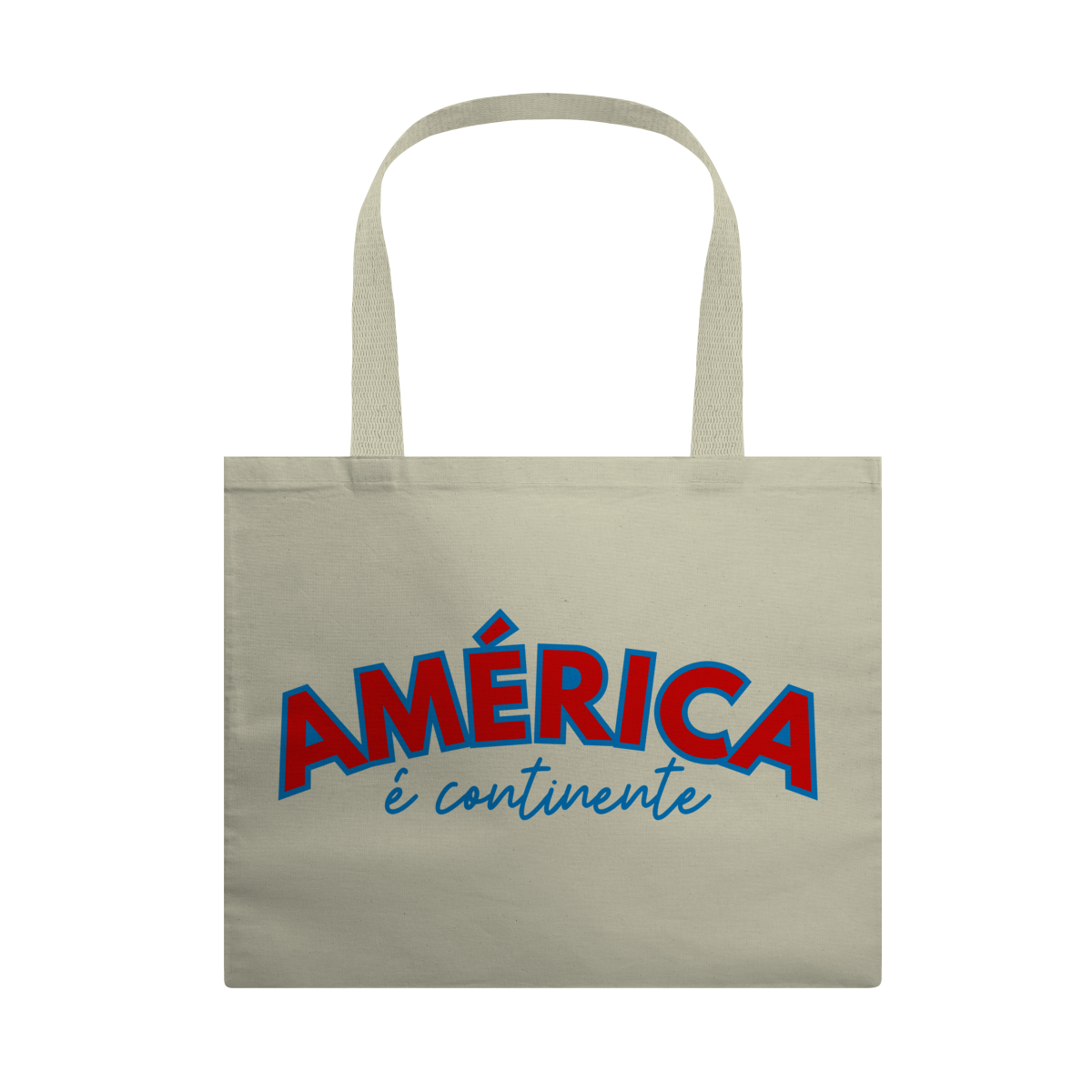 Nome do produto: ecobag AMÉRICA É CONTINENTE