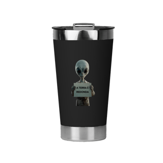 copo térmico  A TERRA É REDONDA