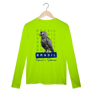 Dry UV manga longa BRASIL Tropical e Soberano - PAPAGAIO