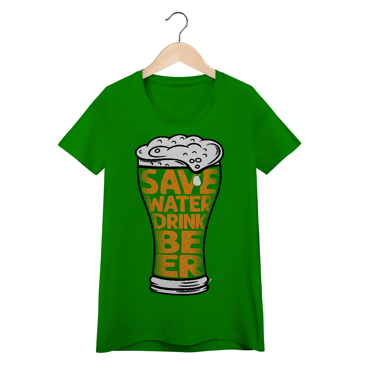 Baby Look Cerveja Modelo 4 - Save Water Drink Beer