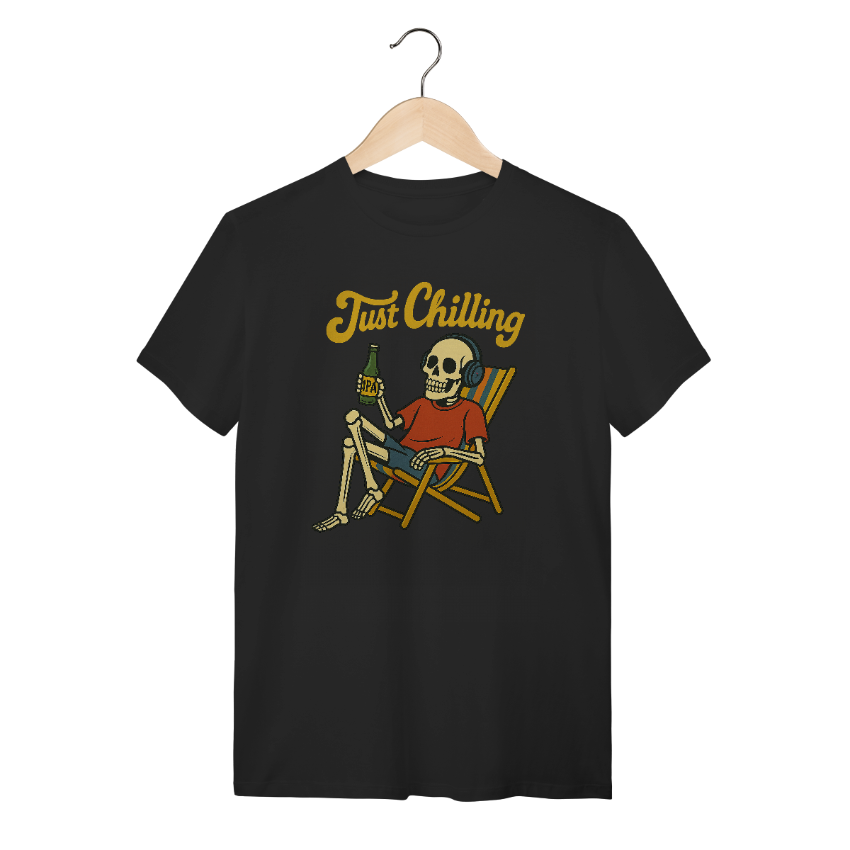 Camiseta Caveira Just Chilling - Modelo 1
