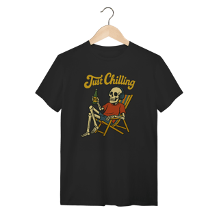 Camiseta Caveira Just Chilling - Modelo 1