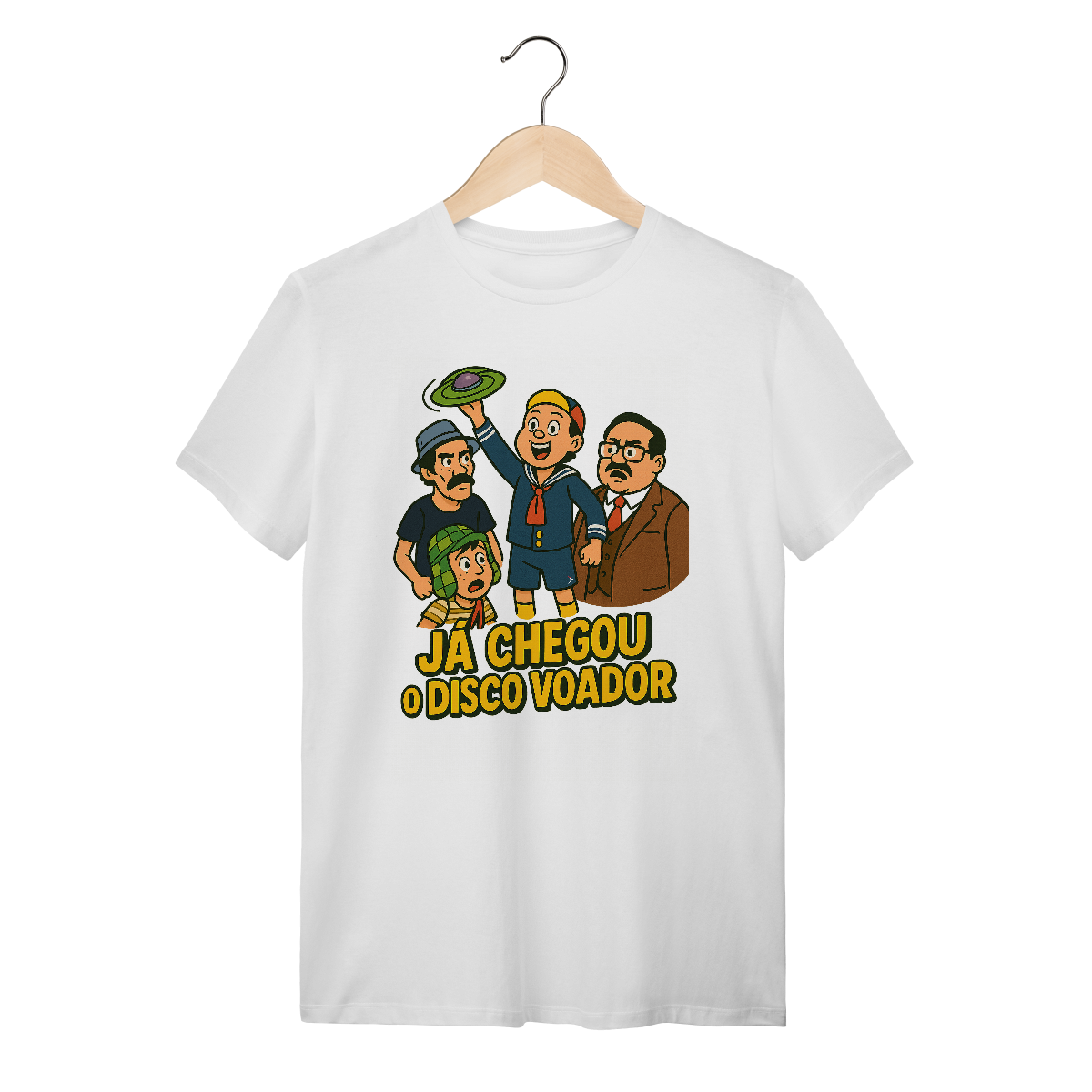 Camiseta Chaves Modelo 1 - Já Chegou o Disco Voador