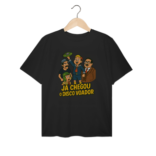 Camiseta Plus Size Chaves Modelo 1 - Já Chegou o Disco Voador