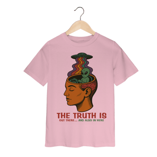 Camiseta Infantil Ufologia Modelo 3 - The Truth is out there