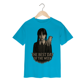 Camiseta Infantil Wandinha Modelo 1 - The Best Day of the Week
