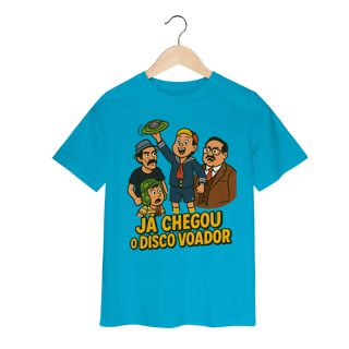 Camiseta Infantil Chaves Modelo 1 - Já Chegou o Disco Voador