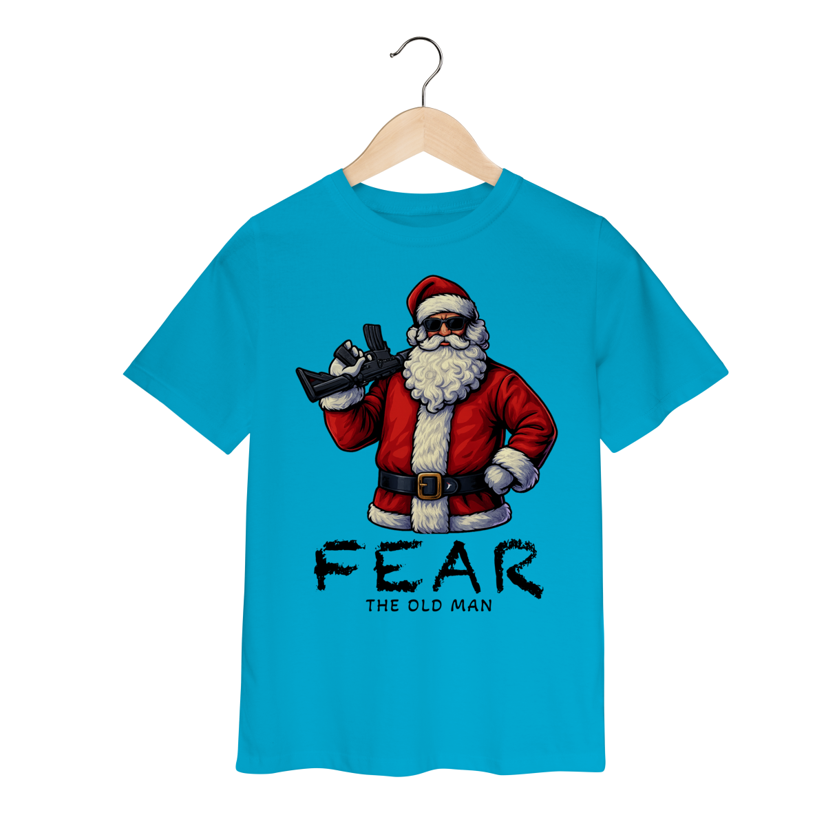 Camiseta Infantil Natal Modelo 3 - Fear The Old Man