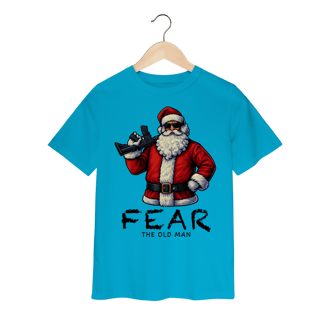 Camiseta Infantil Natal Modelo 3 - Fear The Old Man