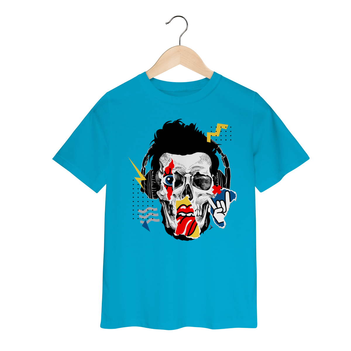 Camiseta Infantil Caveira - Modelo 3