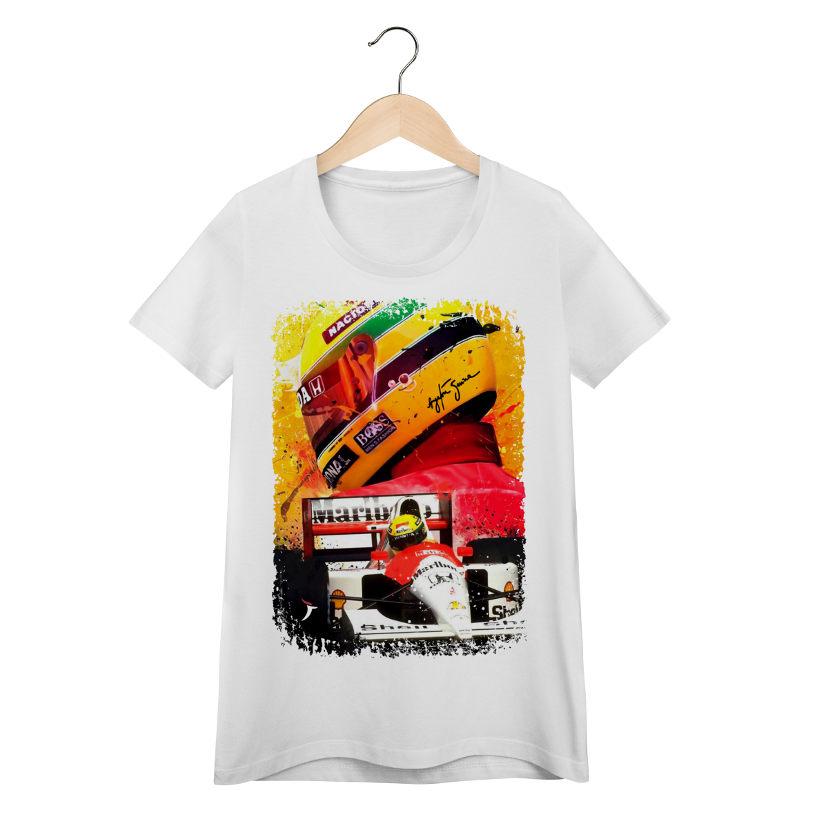 Baby Look Airton Senna - Modelo 1