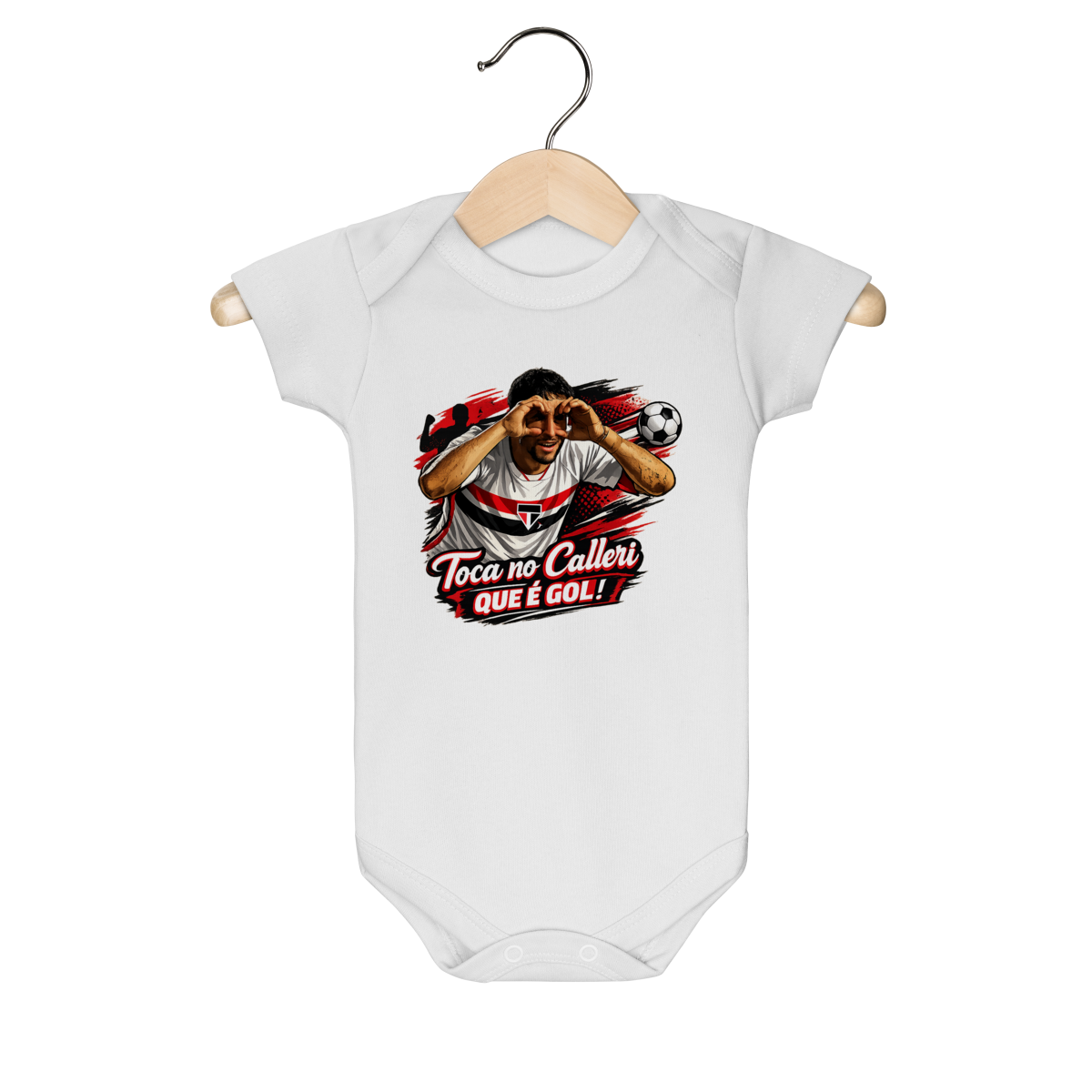 Body Bebê Toca no Calleri Que É Gol