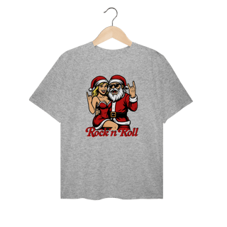 Camiseta Plus Size Natal Modelo 1 - Rock and Roll