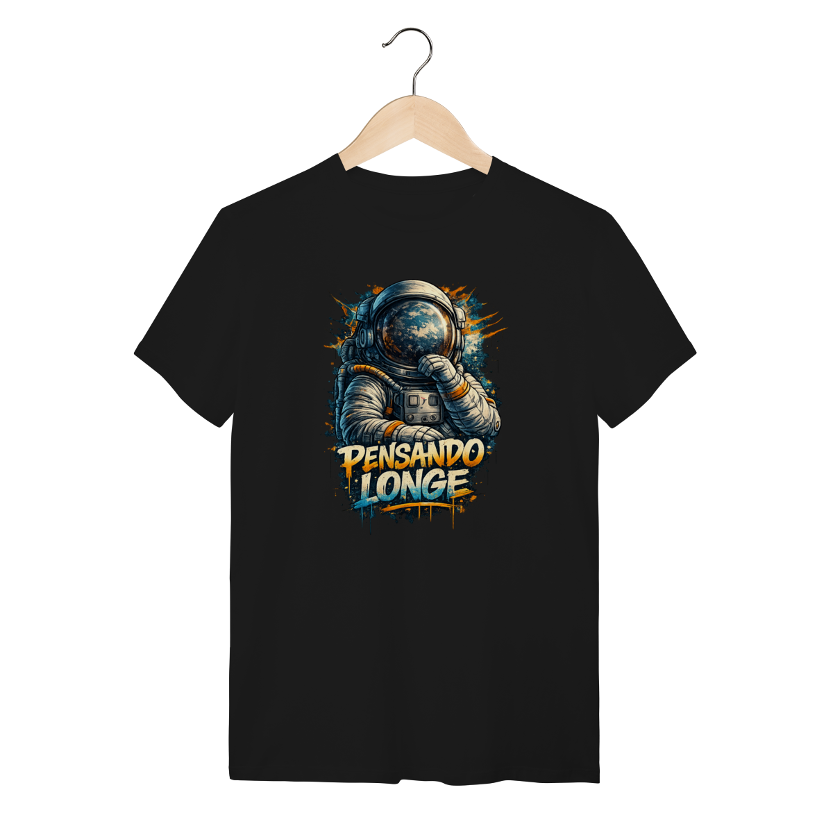 Camiseta Astronauta Modelo 1 - Pensando Longe