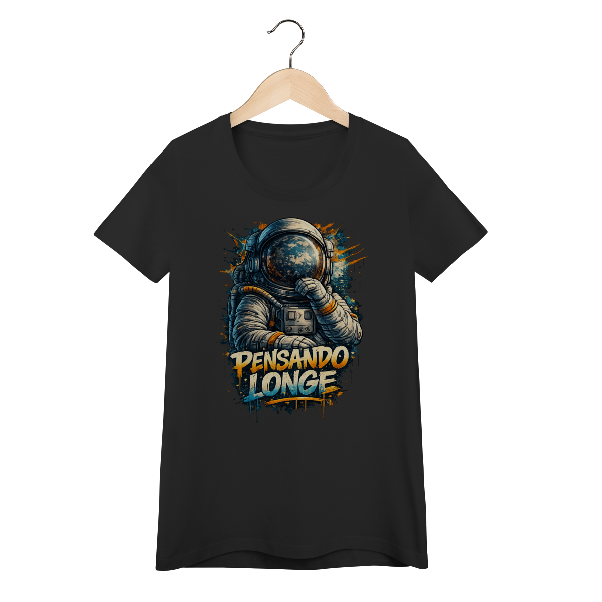 Baby Look Astronauta Modelo 1 - Pensando Longe