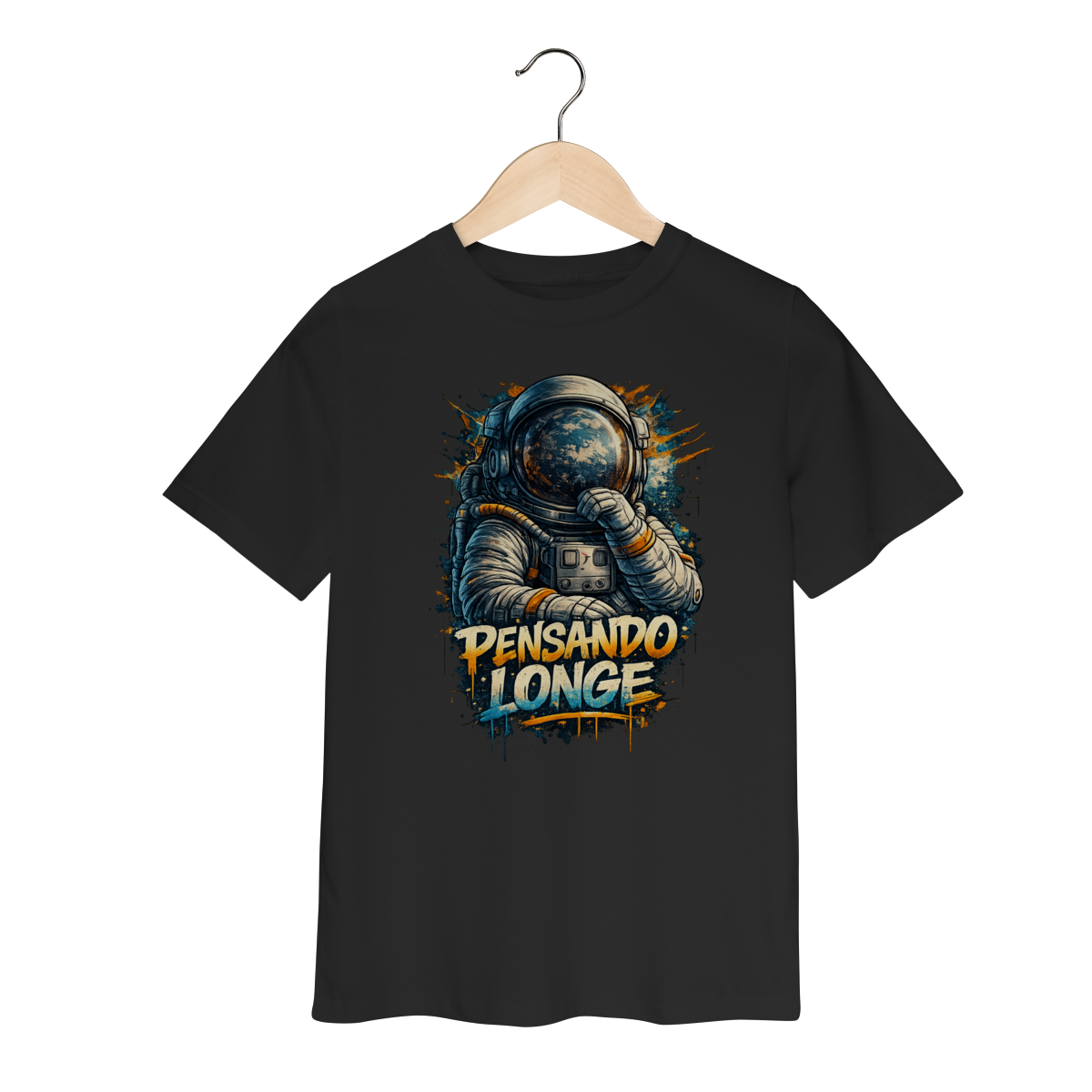 Camiseta Infantil Astronauta Modelo 1 - Pensando Longe