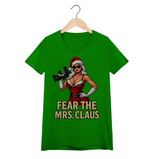Baby Look Natal Modelo 2 - Fear The Mrs. Claus