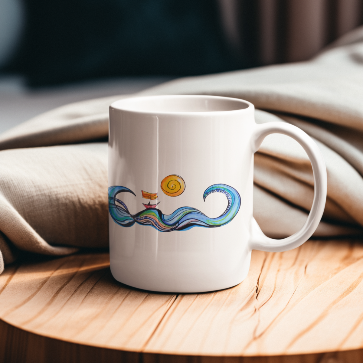 Caneca - O Barquinho no Rio e no Mar