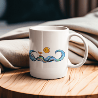 Caneca - O Barquinho no Rio e no Mar