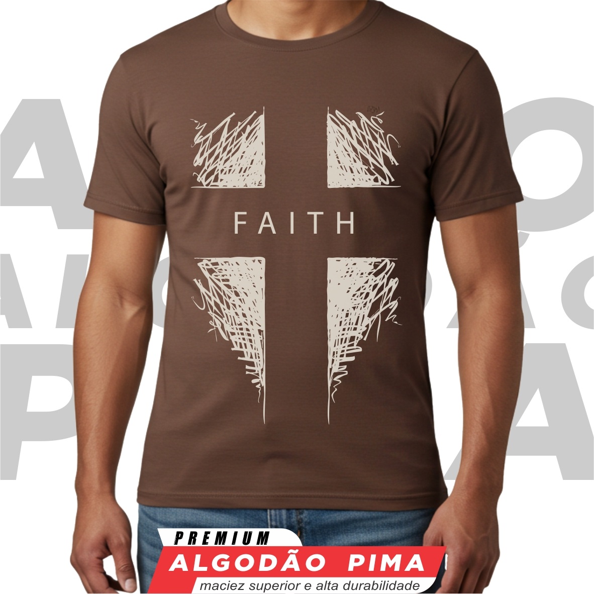 Camiseta - Fé em Traços