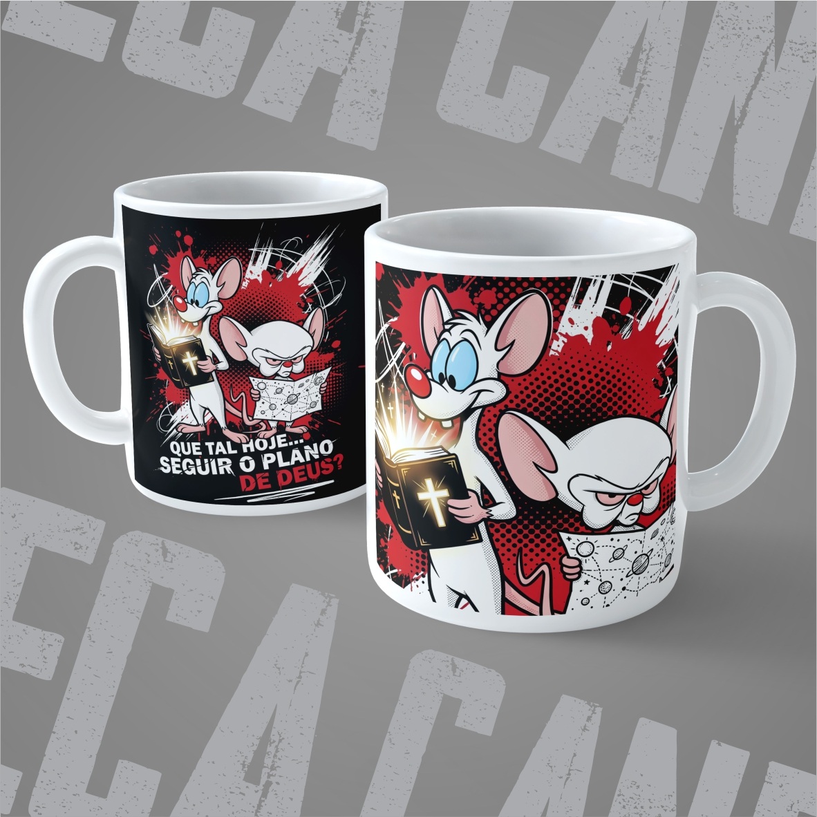 Caneca Pinky & Cérebro: O Plano Perfeito