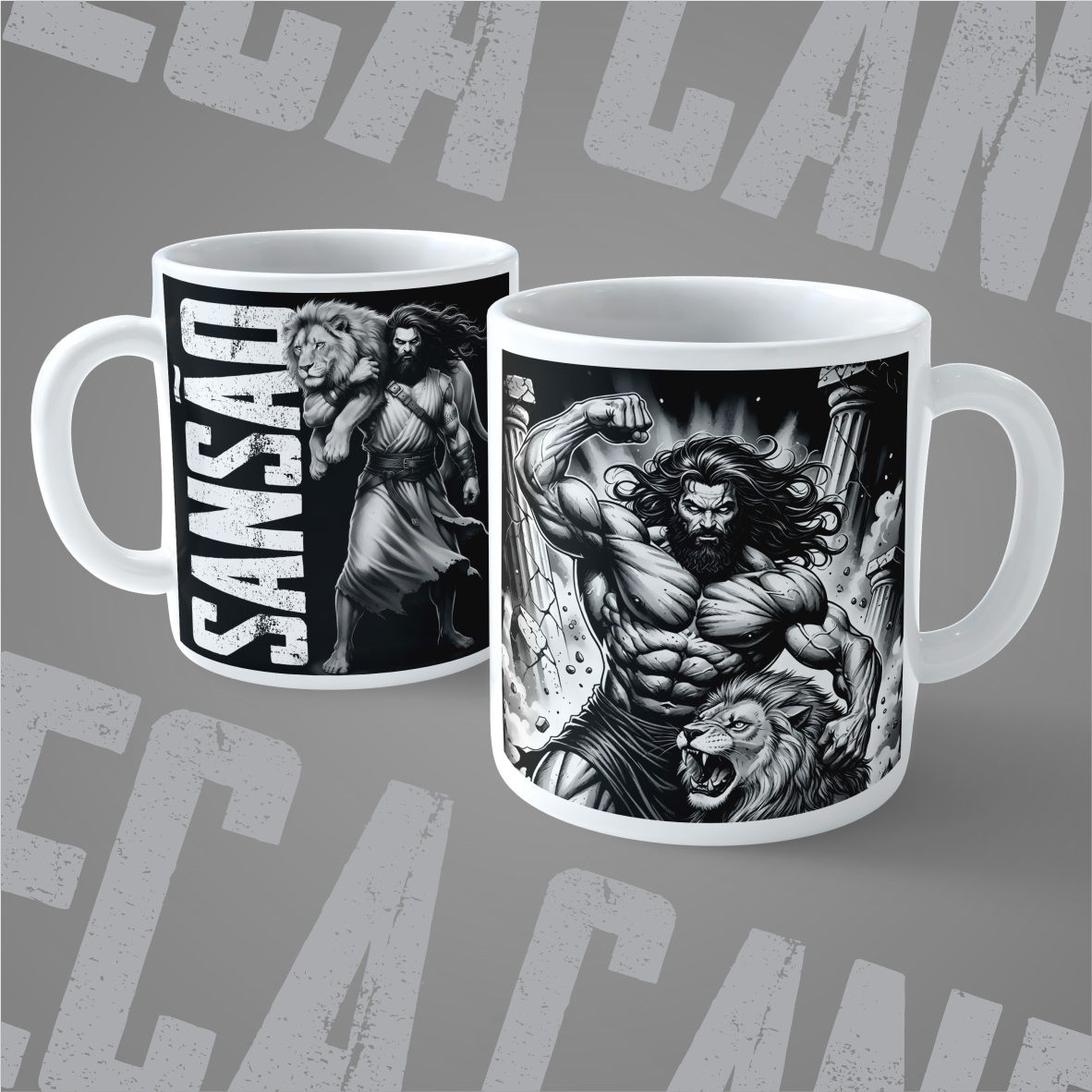 Caneca Sansão: Força e Superação