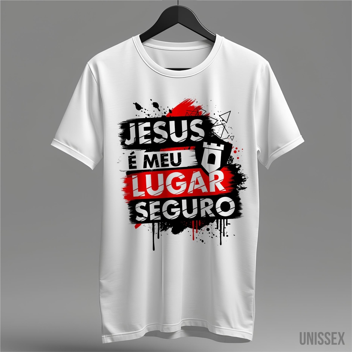 Camiseta Unissex - Jesus, Meu Lugar Seguro