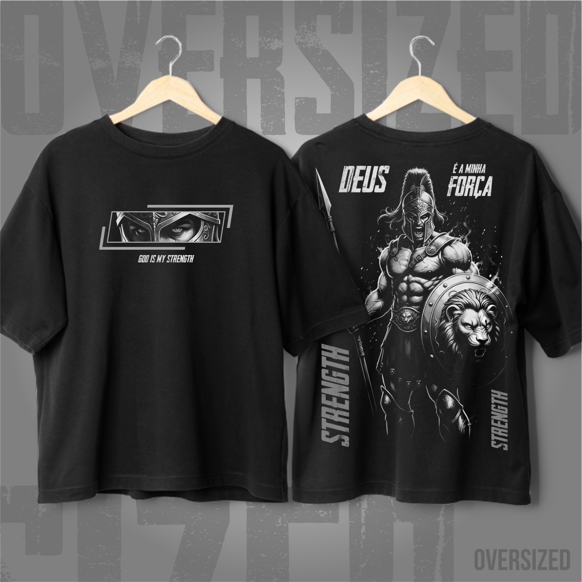 Oversized - Spartan Faith: Deus é a minha Força