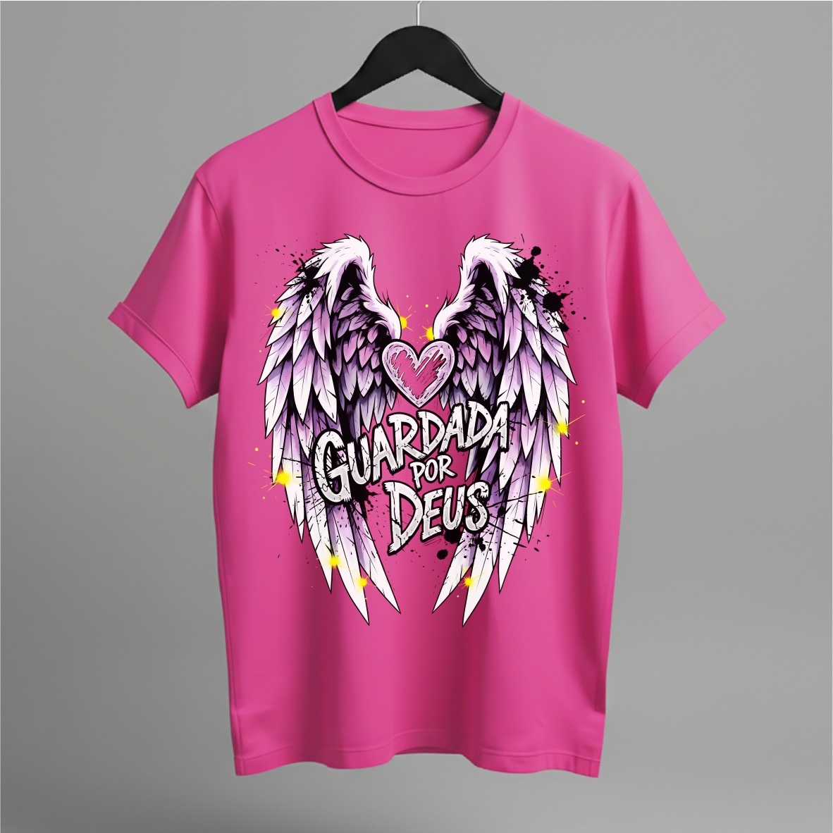 Camiseta Guardada por Deus: Fé e Proteção