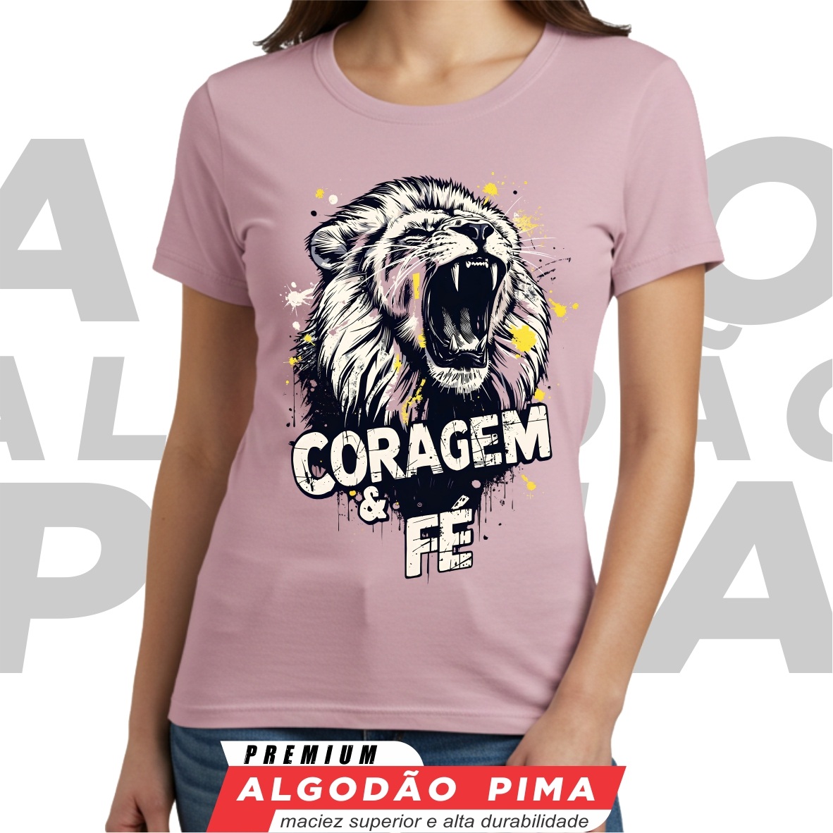 Baby Long - Lion Pink: Coragem & Fé