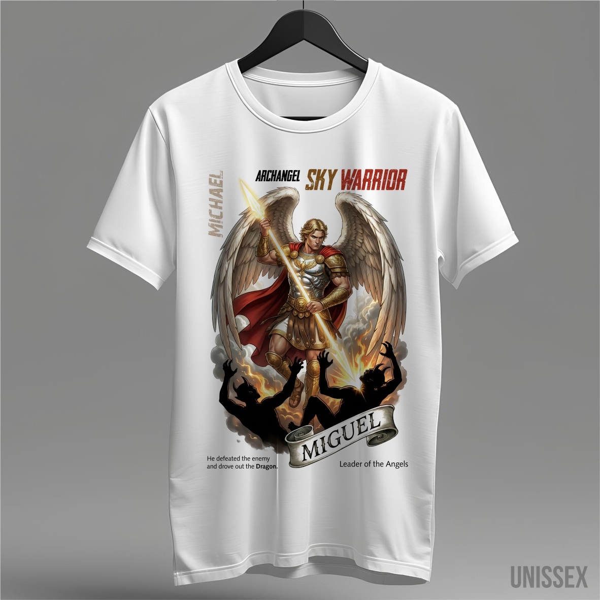 Camiseta Arcanjo Miguel: Sky Warrior